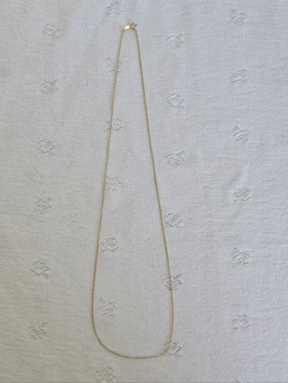 Delicate 14K Yellow Gold Chain Necklace Vintage 20"